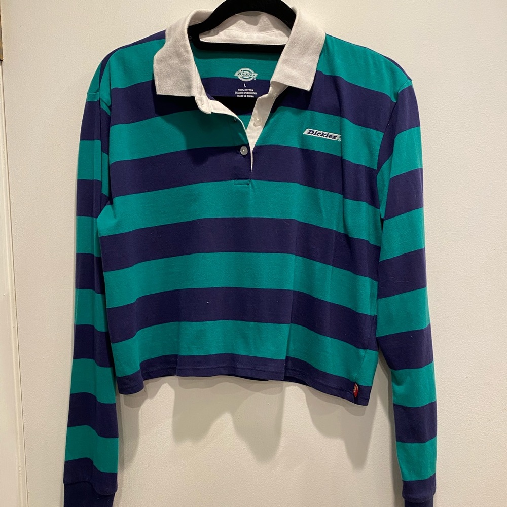 Dickies Collard Crop Top: L